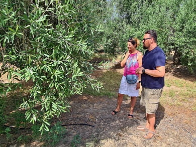 Simone a Dagmar na farmě Sabino Leone